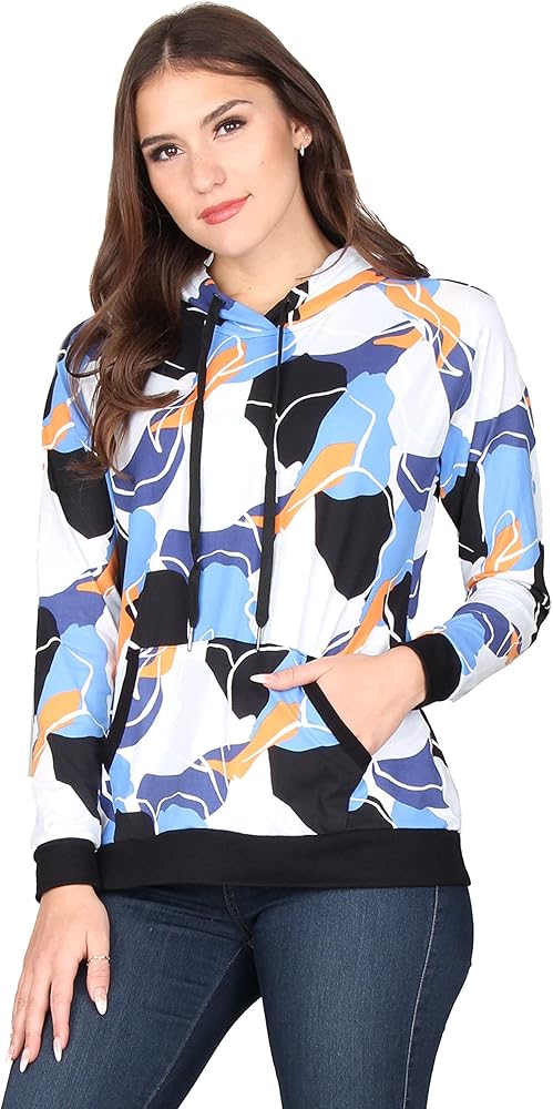 Lildy Women's Printed Super Soft Hoodie