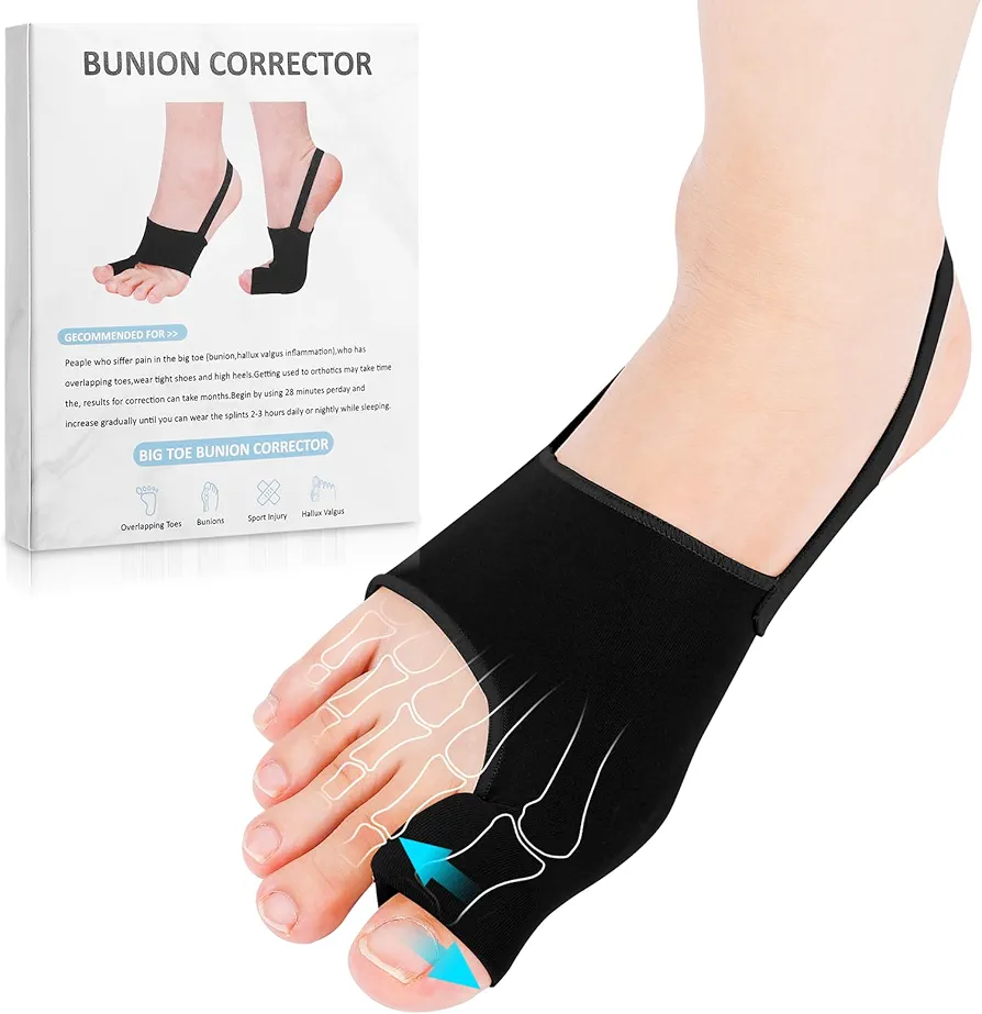 2Pcs Bunion Corrector for Women & Men Big Toe Straightener-Bunions Correction Women & Men-Bunion Splint-Bunion Pads for Bunion Relief-Hallux Valgus Pain Relief