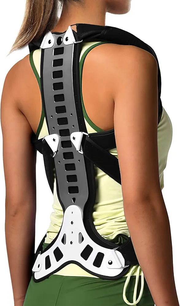 Posture Corrector Back Support for Hunched Back, Kyphosis and Vertebral Compression Fracture Men and Women (Medium)