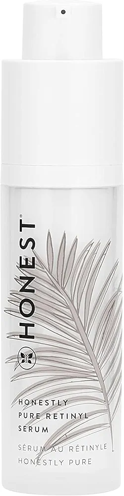 Honest Beauty Honestly Pure Nightly Retinyl Serum | Moisturizes, Exfoliates, Reduces Fine Lines + Wrinkles | Retinyl Linoleate + Hyaluronic Acid | Vegan + Cruelty Free | 1 fl oz