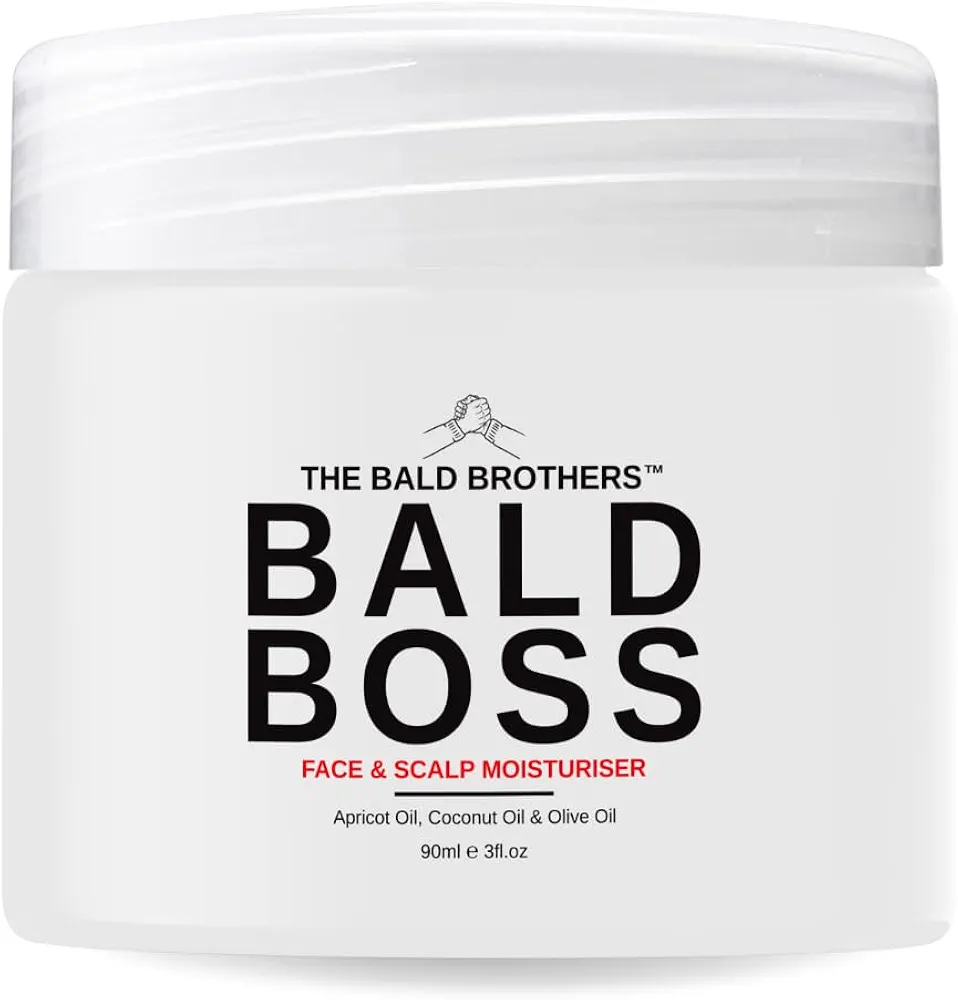 The Bald Brothers Bald Head Care with Apricot Seed Oil | Face & Scalp Moisturizer | Protects, Hydrates, Vegan, No Grease, Matte | Bald Head Moisturizer | No Fragrance | 90 Day Supply | 3oz