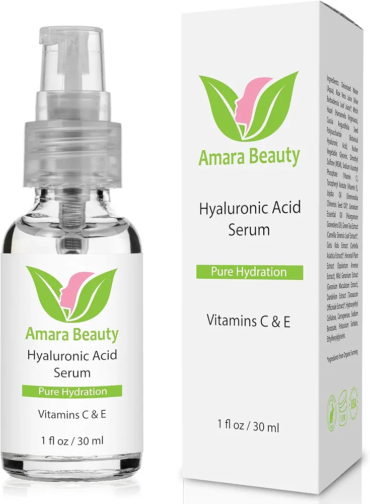 Hyaluronic Acid Serum for Skin with Vitamin C & E, 1 fl. oz.