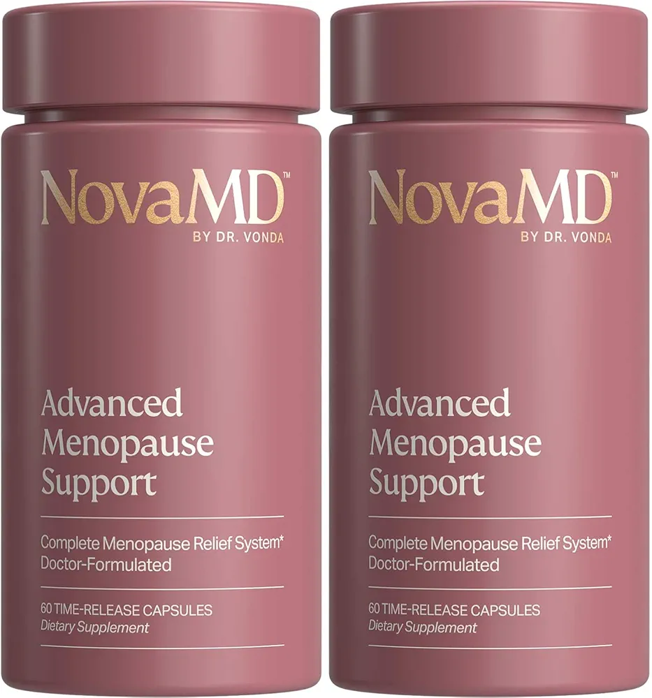 by Dr. Vonda | Clinically Proven Menopause Supplement (2 Pack) for Weight Gain, Hot Flashes, Night Sweats and Low Energy | Ashwagandha Multi-Symptom Menopause Supplement for Women