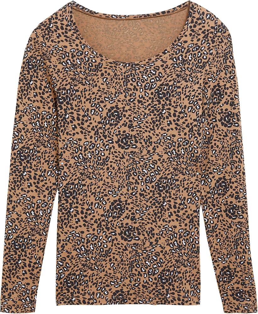 Marks & Spencer Women's Heat Gen Long Sleeve Print Top