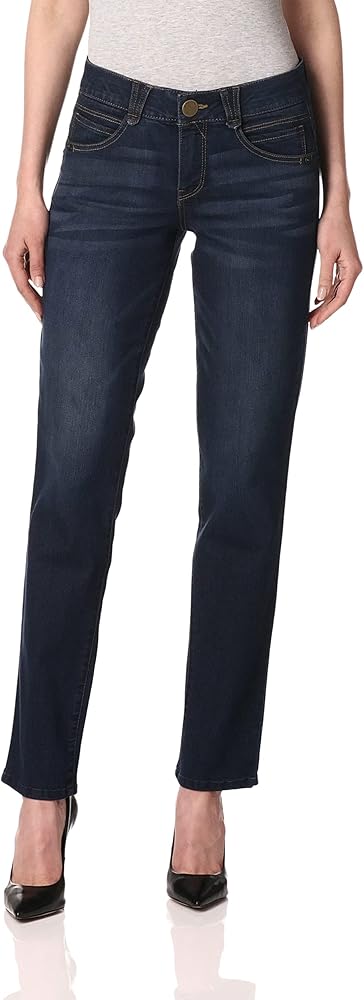 Democracy Women's Ab Solution Straight Leg Jean, Indigo, 10