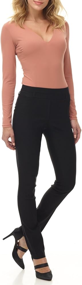 Rekucci Women's Ease into Comfort Stretch Slim Pant