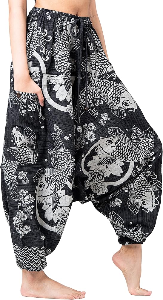 B BANGKOK PANTS Harem Pants for Women Boho Clothing Cotton