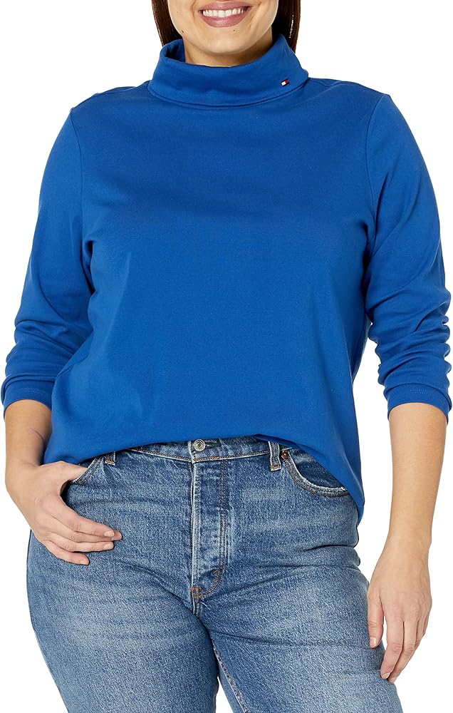 Tommy Hilfiger Womens Everyday Basic Soft Turtleneck