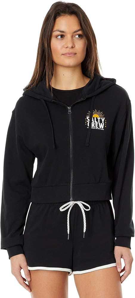 Salty Crew Cruisin Crop Full Zip Hoodie