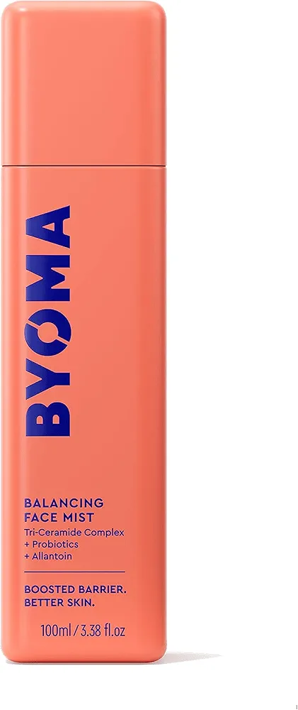 BYOMA Balancing Face Mist - pH Balanced Face Toner with Ceramides, Probiotics & Allantoin - Alcohol Free Toner Spray - Balance, Soothe & Refresh Throughout The Day - 3.38 fl. oz