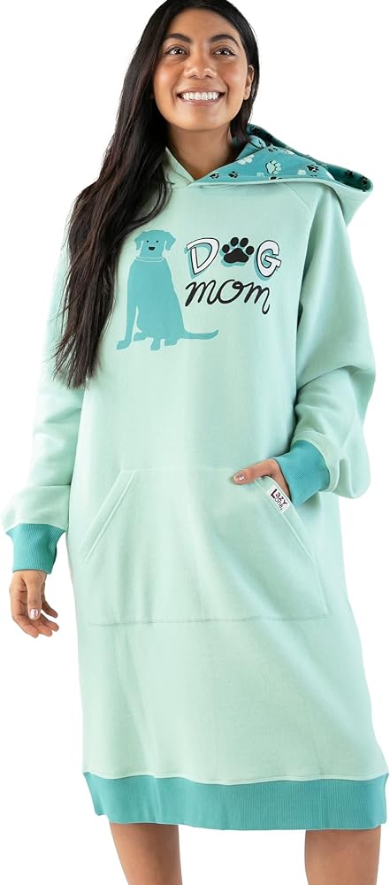 Lazy One Oversized Hoodie Sweatshirt, Comfortable Sleepwear