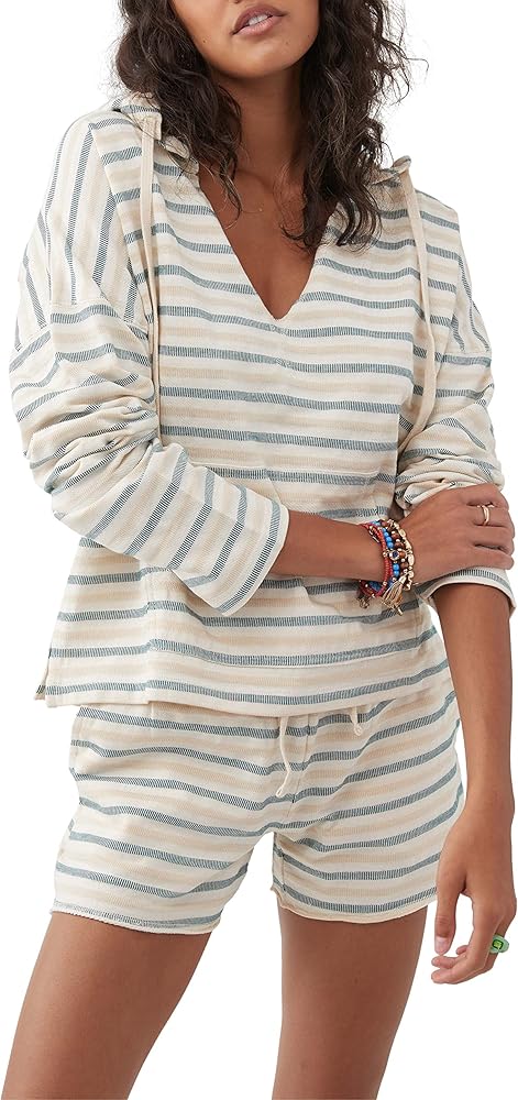 O'NEILL Womens Rosarito Hoody Pullover Hoodie Sweatshirt, Stone