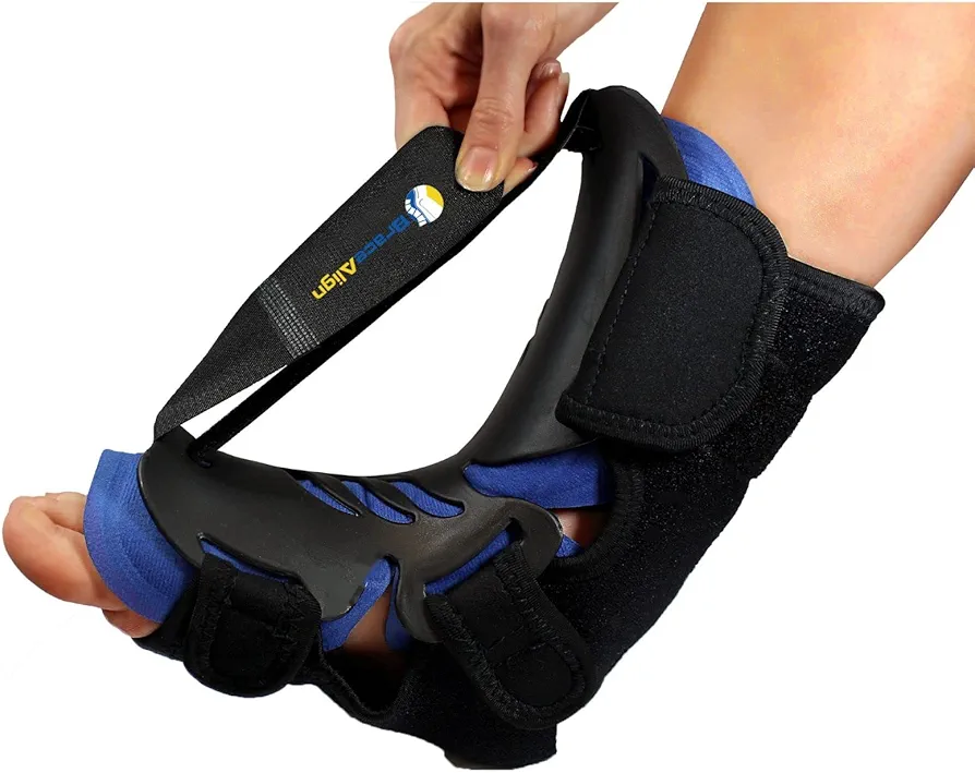 Hybrid Night Splint PDAC Approved L4396/ L4397 - Fits Right or Left Foot - Pain Relief and Gentle Stretch for Plantar Fasciitis, Heel Pain, Arch Pain, Achilles Tendinitis, and Foot Drop