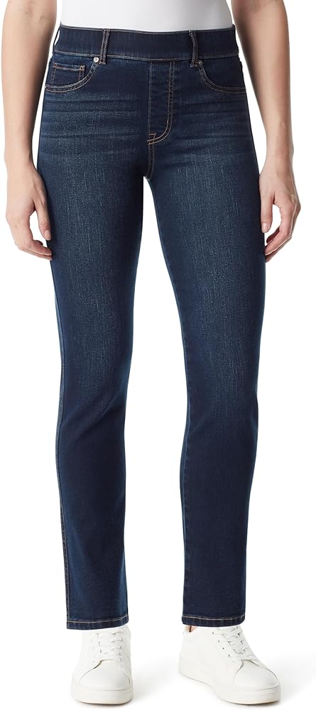 Gloria Vanderbilt Women's Shape Effect Pull on High Rise Straight Leg Jean Standard