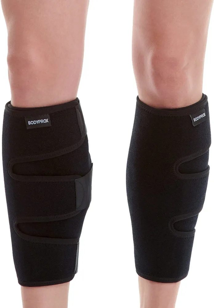 Bodyprox Calf Support Brace 2 Pack, Adjustable Shin Splint Compression Calf Wrap