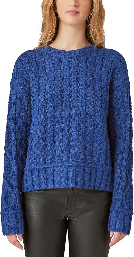 Lucky Brand Women's Cable Crew Sweater