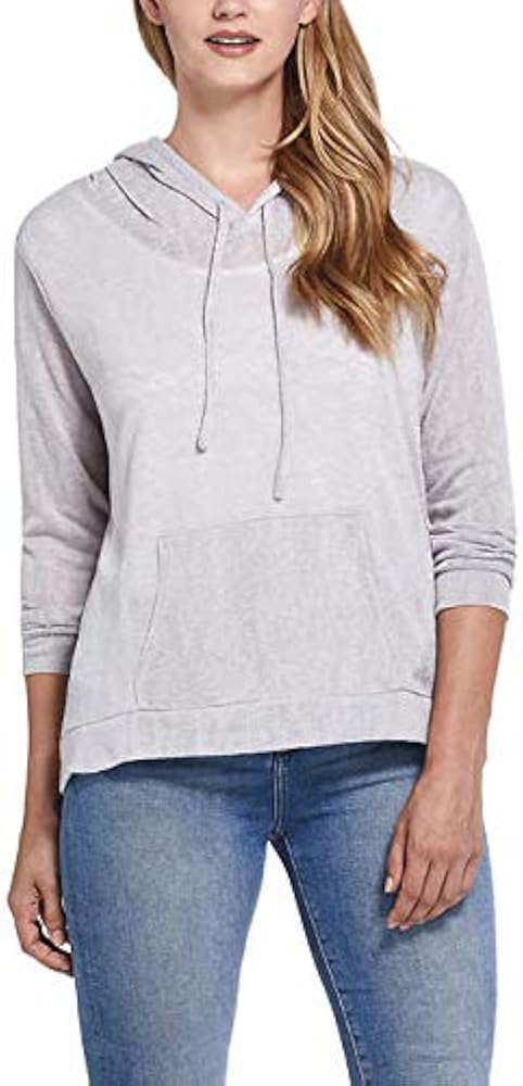 Weatherproof Vintage Ladies Slub Hoody Gray Small