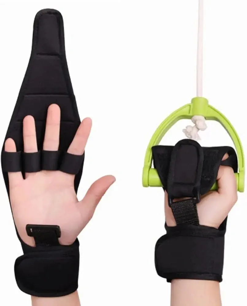 Finger Splint Brace ability Fingers Support Training BraceFinger Anti-Spasticity Rehabilitation Auxiliary Training Gloves For Stroke Hemiplegia Patient And Athlete Finger Universal Thumb Wrist Injury Recovery Splint