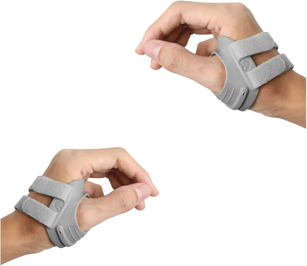 S Size, CMC Thumb Brace, Left Thumb Splint for CMC Joint Pain Bundle with Right Hand, Grey