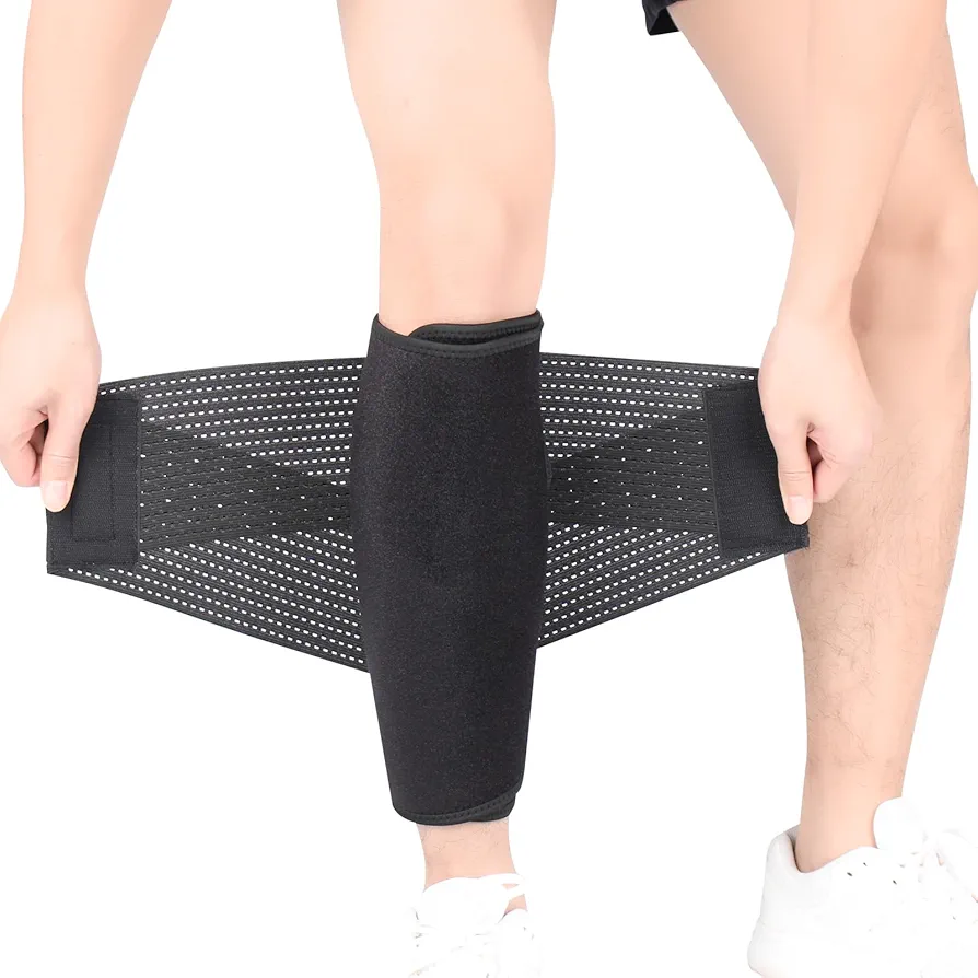 Calf Support Brace 2 Pack Adjustable Shin Splint Compression Calf Wrap