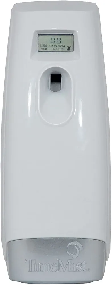 TimeMist TMS1048502EA Plus Metered Aerosol Fragrance Dispenser, 3.4" x 3.4" x 8-1/4", White