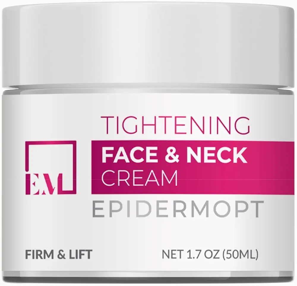 Neck Firming Cream: Tightens, Firms, Improves Appearance - 1.69 Oz. Moisturizing for Instant Lifting & Anti-Wrinkle for Face, Chin, Neck, Chest - Reduces Signs of Aging