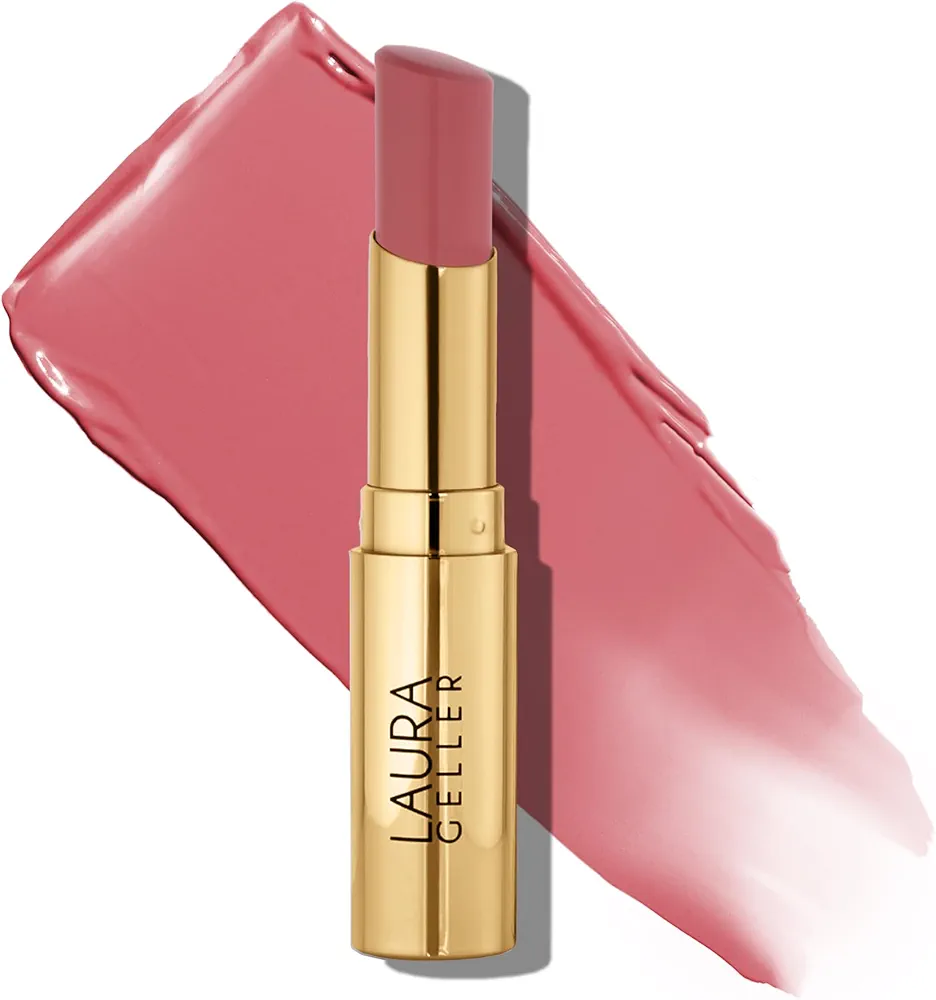 LAURA GELLER NEW YORK Jelly Balm Moisturizing Tinted Lip Balm - In the Buff - Hydrating Vitamin E - Semi-Shine Finish