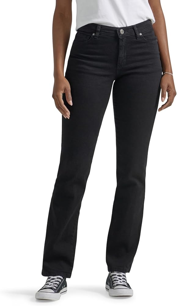 Lee Women's Petite Relaxed Fit Straight Leg Jean