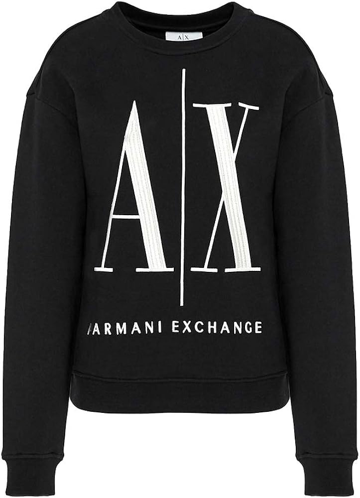 A|X ARMANI EXCHANGE Women's Icon Logo Pullover Sweatshirt