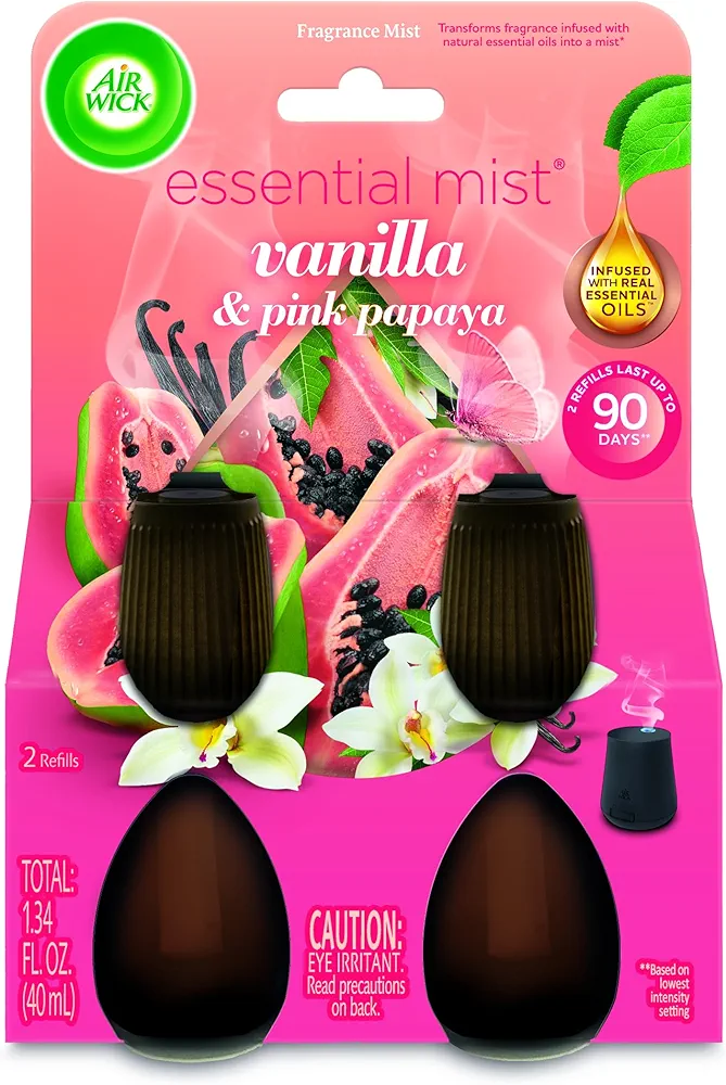 Air Wick Essential Mist Twin Refill Vanilla & Pink Papaya 2 ct.