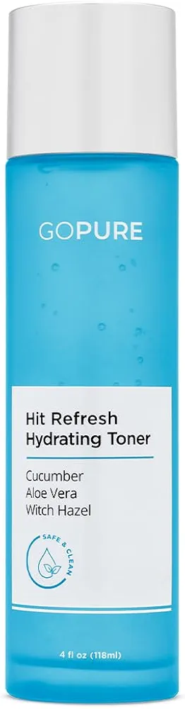 Hit Refresh Hydrating Toner – Routine Prep Step, Visibly hydrates, supports a balanced pH, visibly clarifies pores, removes excess oil & impurities, Great for all skin types