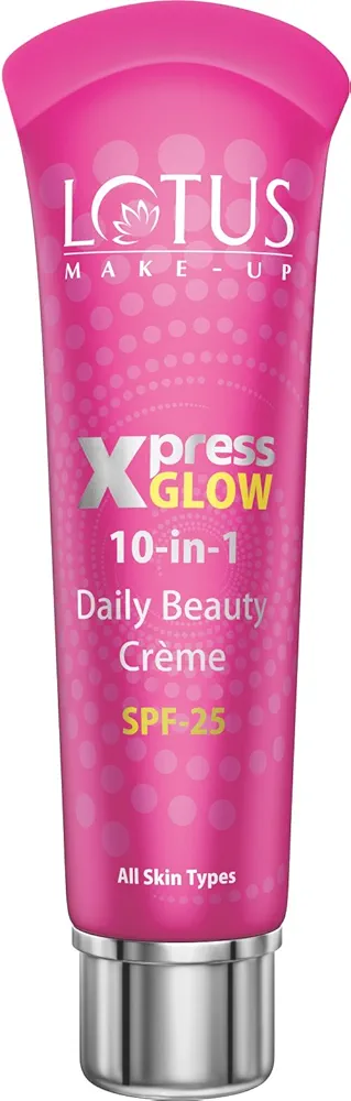 Lotus Herbals Xpress Glow 10 in 1 Daily Beauty Cream, Bright Angel, 30g