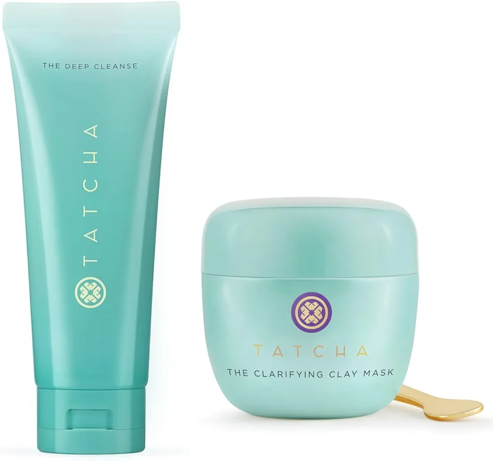 TATCHA The Deep Cleanse 5 oz & The Clarifying Clay Mask 1.7 oz Bundle