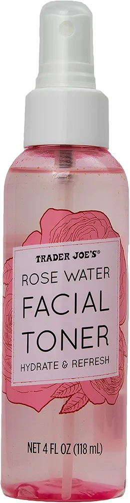 Rose Water Facial Toner Hydrate and Refresh by Trader Joe's (1 Bottle)