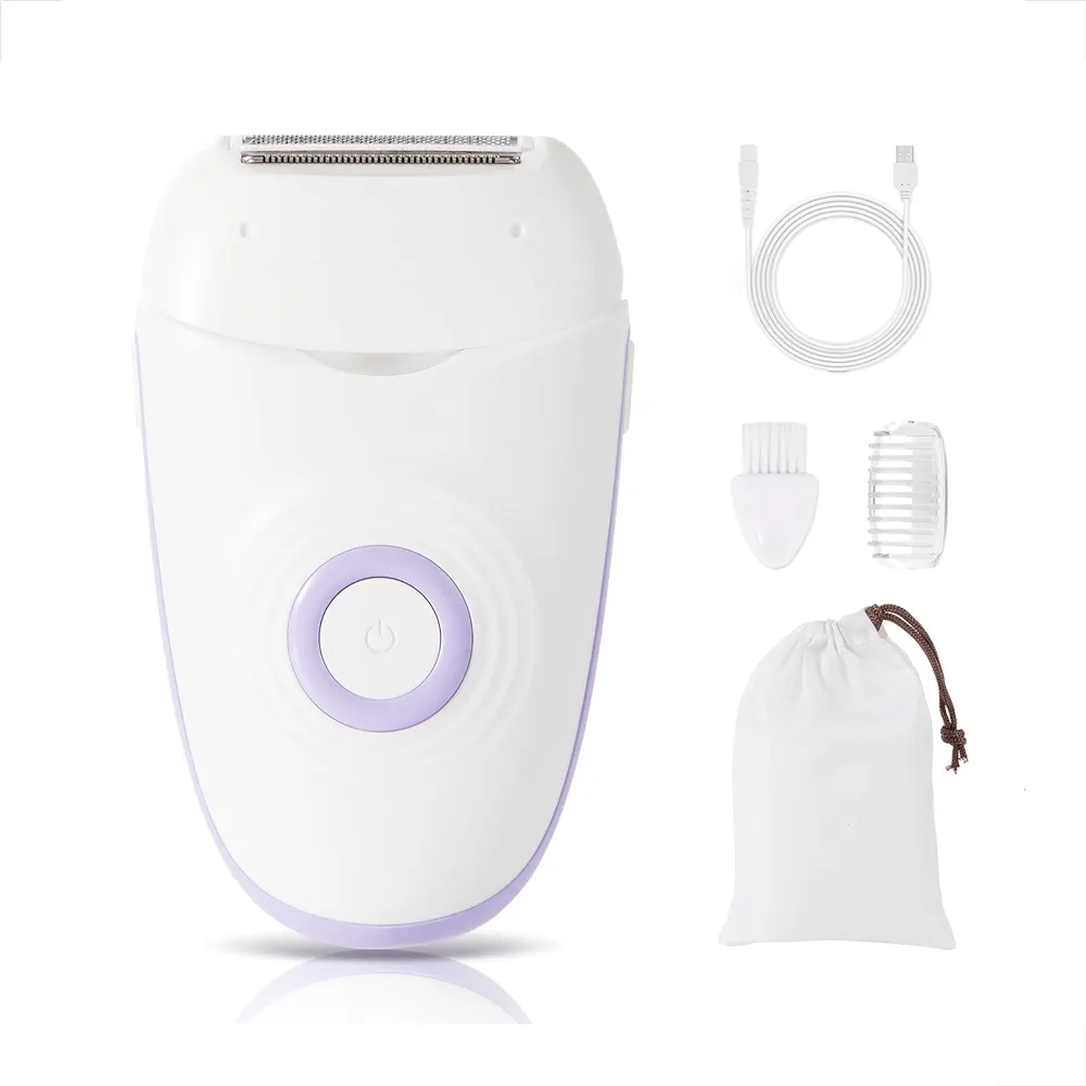 YHC Electric Razors for Women - Painless Ladies Electric Shaver for Legs, Underarms, Bikini Hairs - Waterproof, Cordless, Travel Lock, USB Rechargeable.