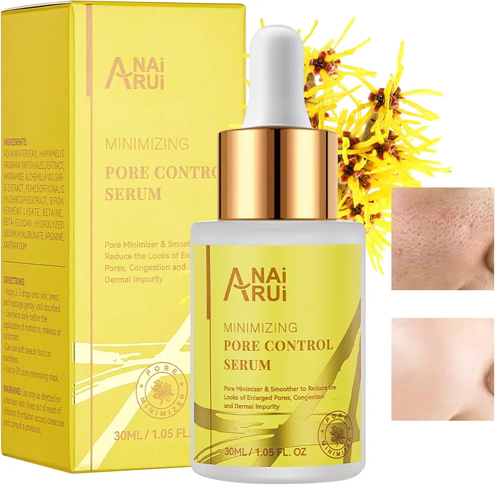 ANAI RUI Pore Minimizer Serum, Pore Minimizer & Reducer, Pore control,Minimizing, Shrinking, Tightening Pores, Pore Exfoliating Solution, 1 fl.oz