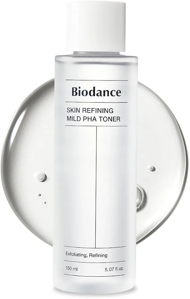 Biodance Skin Refining Mild PHA Toner, Gentle Exfoliating Face Toner for Sensitive Skin with Ceramides & NMF | 5.07 fl.oz,150ml