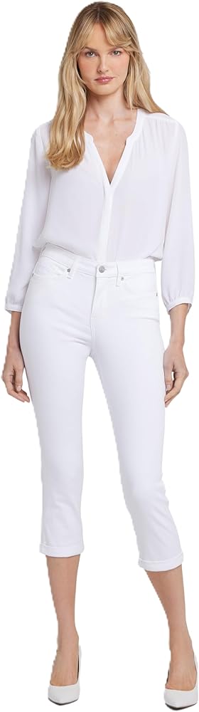 NYDJ Chloe Capri Jeans in Optic White