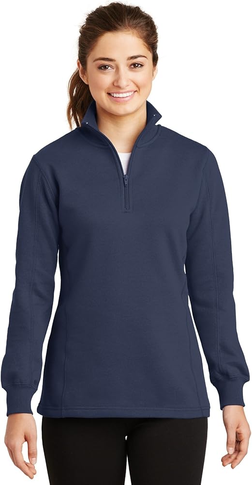 SPORT-TEK Ladies 1/4-ZIP Sweatshirt F20 True Navy