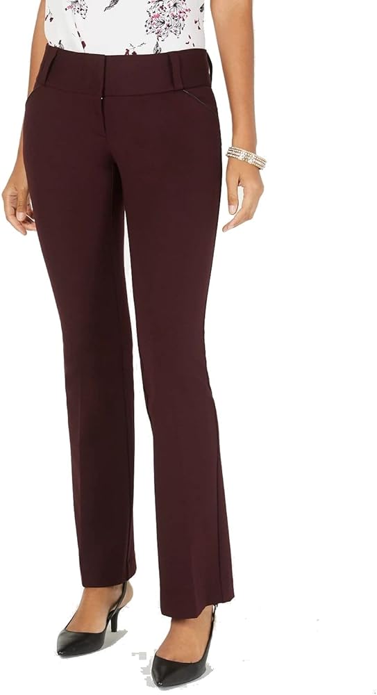 Alfani Womens Wide-Leg Casual Trouser Pants