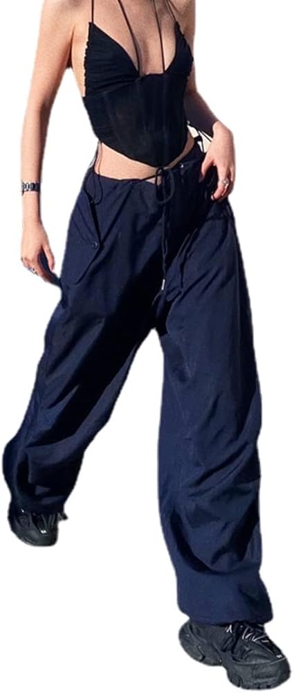 XPONNI Cargo Pants Women Baggy Y2k Pants Cargo Pants Y2k Women Baggy Cargo Pants