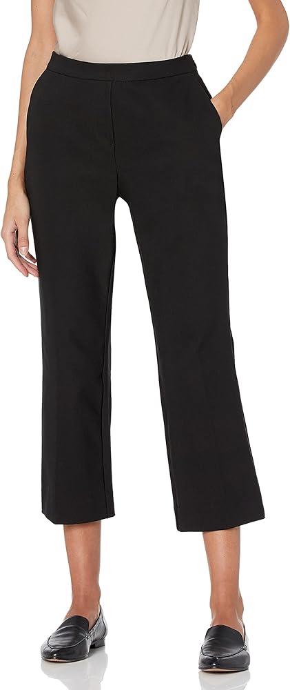 Amazon Brand - Lark & Ro Women's Stretch Crop Kick Flare Pant - Curvy