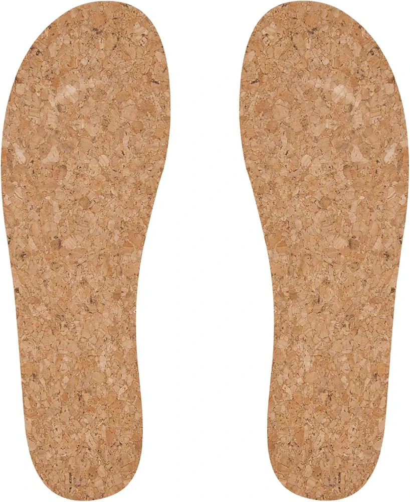 Cork Insoles for Hey Dude Men's Wally Shoes Replacement, Footwear Inserts Comfortable & Light-Weight