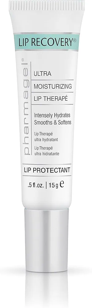 Pharmagel Lip Recovery Protectant, Hydrating Lip Treatment for Lip Lines and Wrinkles | Lip Moisturizer | Lip Balm & Repair - 0.5 oz.