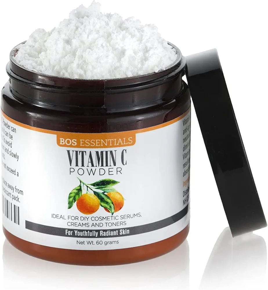 Ultra Fine Cosmetic Grade Vitamin C Powder | DISSOLVES INSTANTLY IN WATER | Make fresh & effective Vitamin C serum | Vitamin C for Face, Body Skin Care