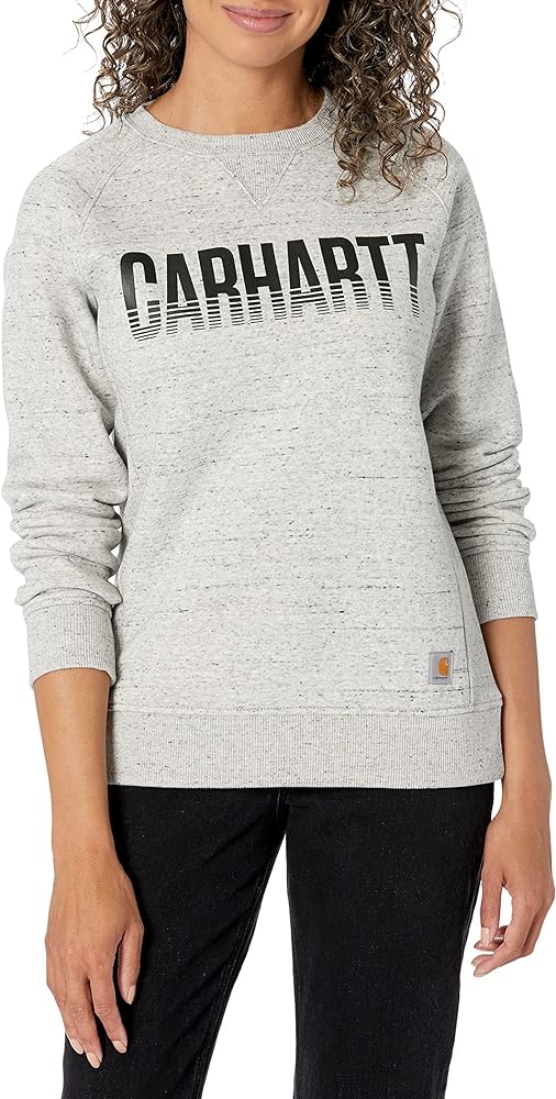 Carhartt Women's Exclusive Midweight Relaxed Fit Graphic Crew Neck Sweatshirt