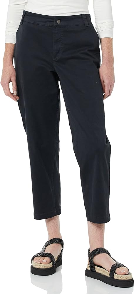 Amazon Essentials Women's Stretch Chino Barrel Leg Ankle Pant (Previously Goodthreads)