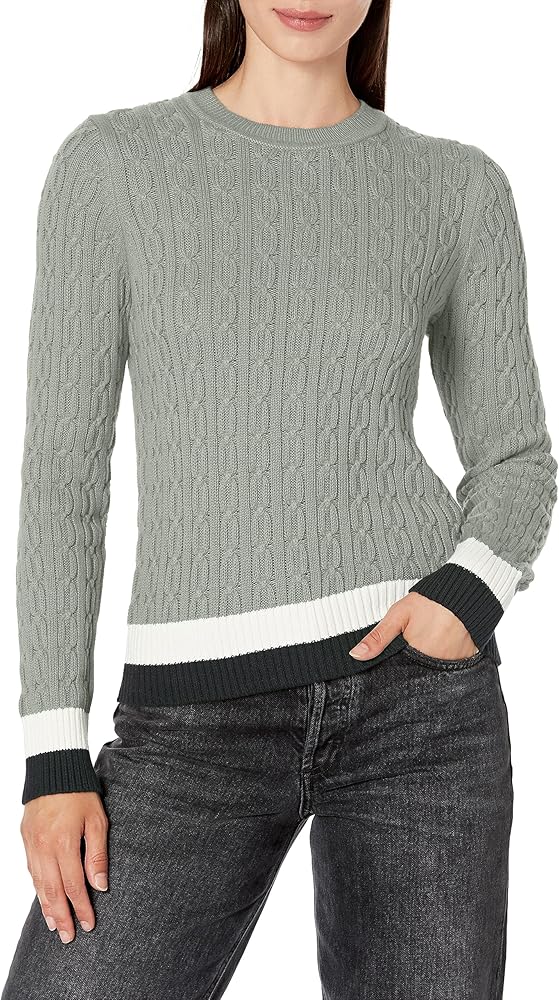 Tommy Hilfiger Women's Everyday Crewneck Cable Sweater