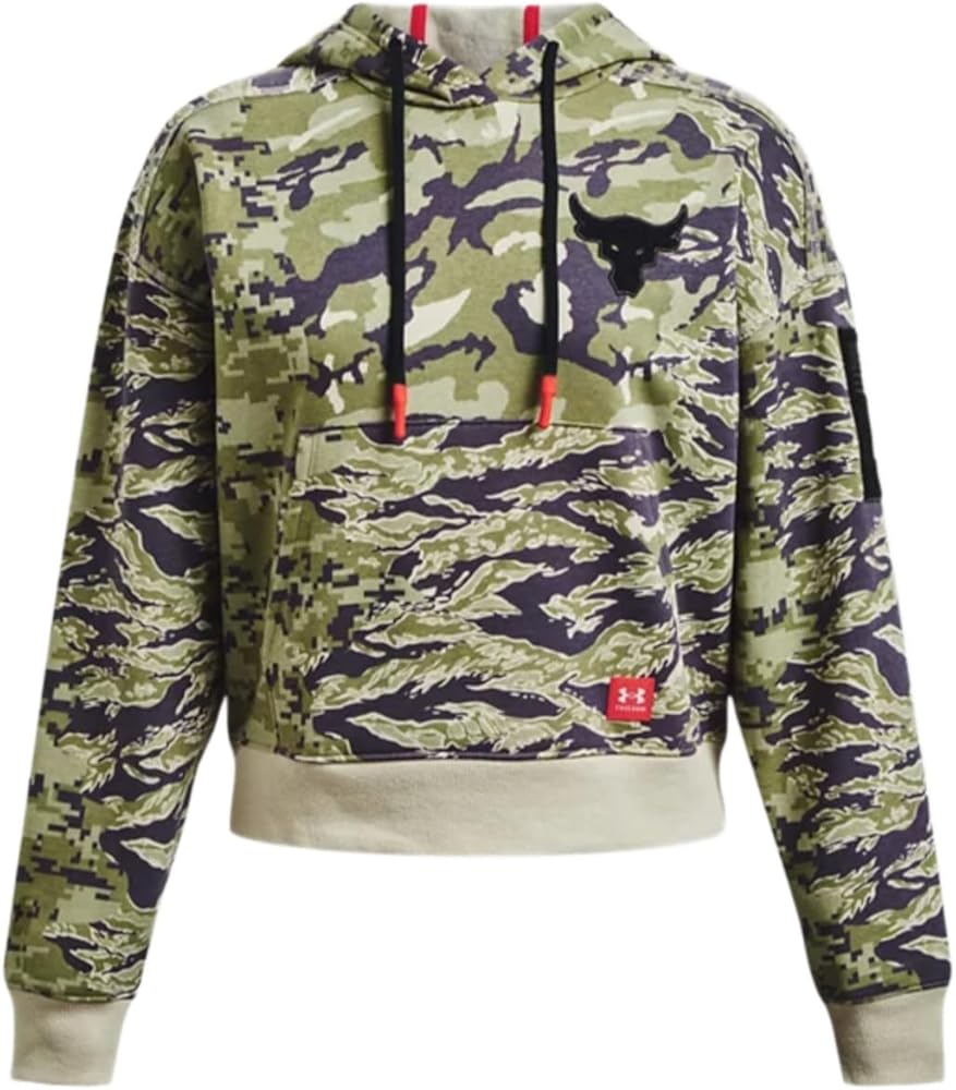 Under Armour Women's Project Rock Veterans Day Fleece Hoodie (as1, alpha, m, regular, regular)