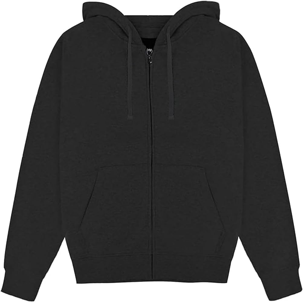 Southpole Women's Basic Fleece Full Zip Hoodie Jounior Zip Up Hoodie